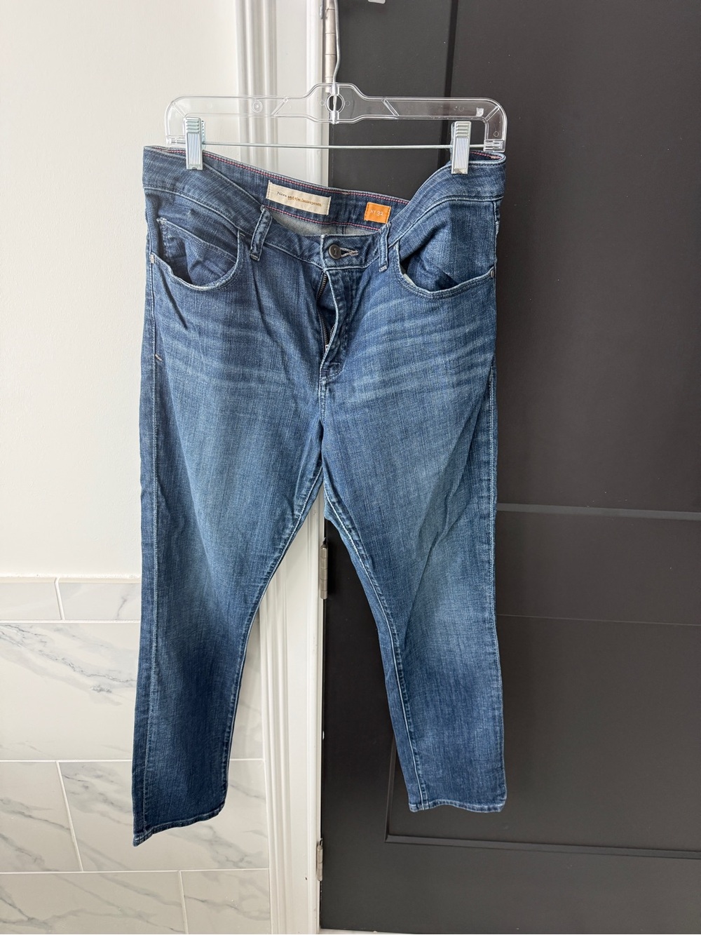 Pilcro Women's Skinny Jeans in Blue Denim